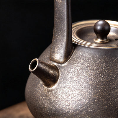 Handcrafted Dark Clay Tiliang Teapot