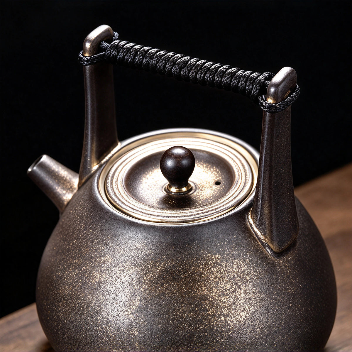 Handcrafted Dark Clay Tiliang Teapot