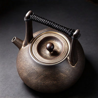 Handcrafted Dark Clay Tiliang Teapot