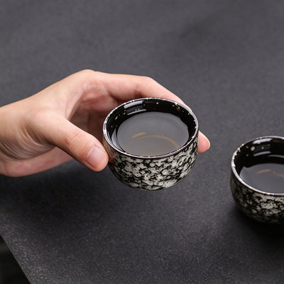 Snow Speckle Kiln-Change Tea Set