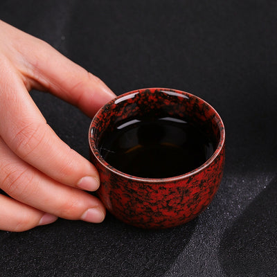 Fire Red Kiln Tea Set