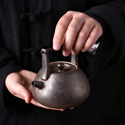 Handcrafted Dark Clay Tiliang Teapot